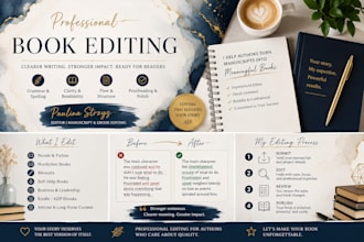 professionally edit and proofread your book or ebook