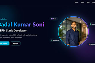 develop a responsive mern stack web application