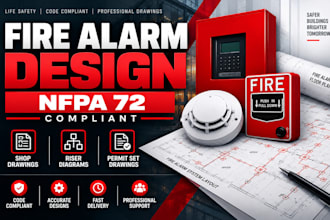 design fire alarm permit drawings per nfpa 72