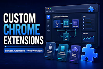 build custom chrome extensions and web automation tools