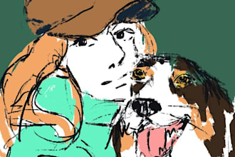 draw a funny ugly portrait gag gift