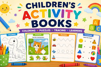 create childrens activity books for amazon KDP publishing