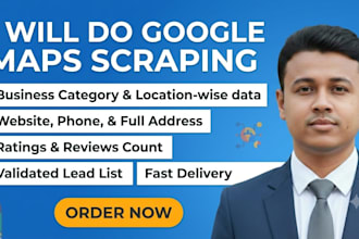 do google maps data scraping, b2b lead generation and email list building