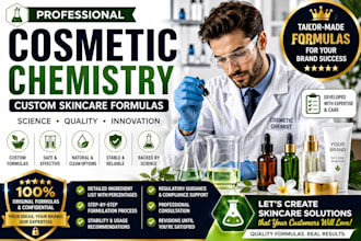 be your cosmetic chemistry and create custom skincare formulas