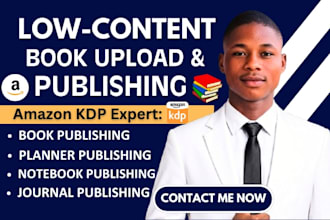 publish your low content book series on amazon KDP