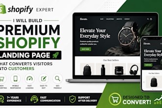 build a premium shopify landing page that converts