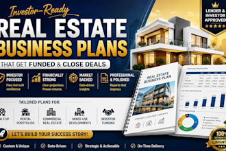 write real estate airbnb property investment and construction business plan sba