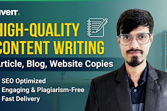write engaging blog content and product review articles