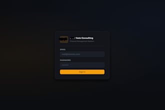 create and maintain auto mobile financing system