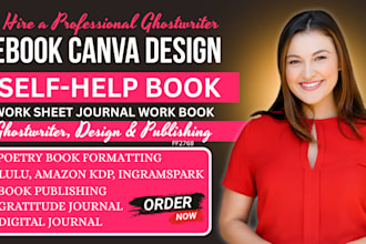 design printable self care journal book cover design for amazon KDP publishing