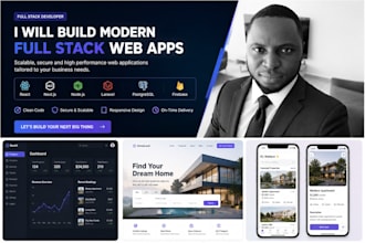 build a responsive react next js web application dev