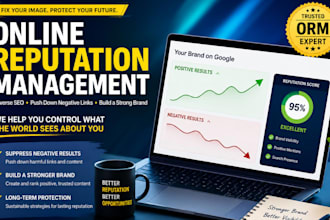 do online reputation management, reverse SEO brand, and push down negative link