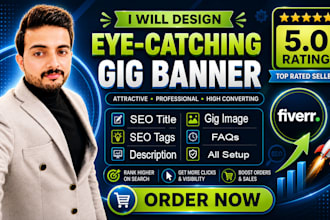 design eyecatching fiver gig banner, gig image