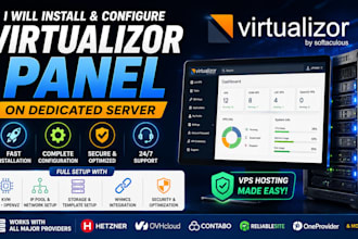 install, configure and optimize virtualizor vps control panel