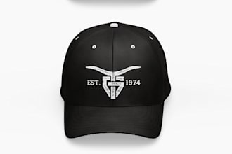 design unique hat company logo