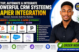 hubspot gohighlevel zapier pipedrive zoho salesforce zapier integration ai crm
