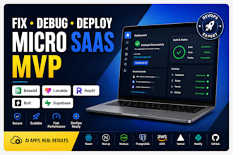 fix debug deploy micro saas mvp base44 lovable app replit bolt supabase devops