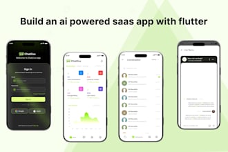 build an ai powered saas app with flutter