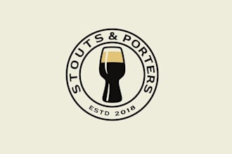 design majestic beer blogger logo