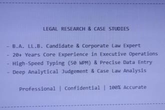 do expert legal research and case studies