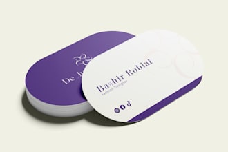 design pro level premium business card, full branded stationery