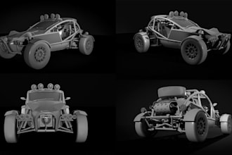 create custom 3d printable car models and vehicle stl files