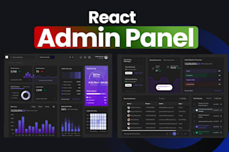 create a custom react admin dashboard with tailwindcss responsive design