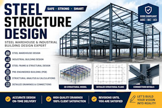 do steel structure design, steel warehouse and industrial building design