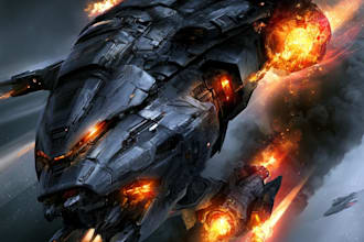 make sci fi spaceship design