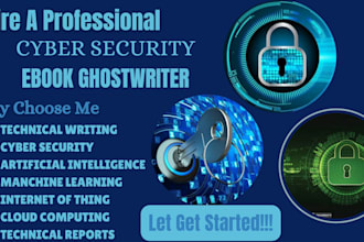 ghostwrite science and technology, robotic ebook, cyber security and book cover