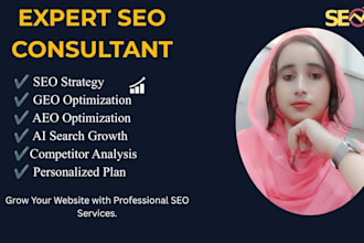 be your expert SEO consultant and strategy GEO aeo and ai search growth