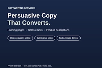 write persuasive sales copy that converts and sells