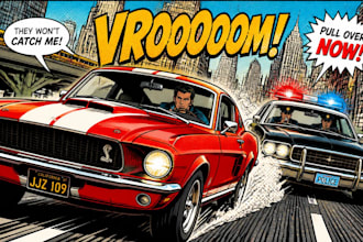 draw your full color comic book