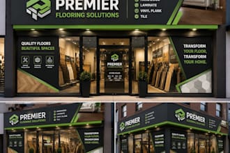 design shopfront, storefront, sognage, window graphics