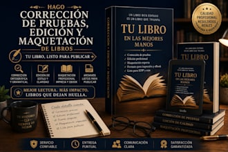 hago corrección de pruebas, edición y maquetación de libros