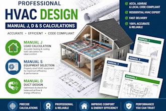 l perform hvac manual j d s load calculations for city permit
