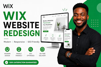 fix edit customize or revamp wix website wix website redesign wix landing page