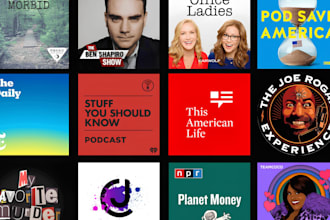 create a podcast cover and podcast logo design