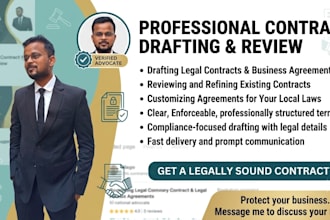 draft and review legal contracts and agreements