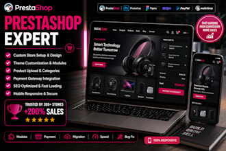 build, customize and fix prestashop ecommerce store