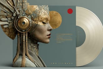 draw detailed album cover, ep, and album art