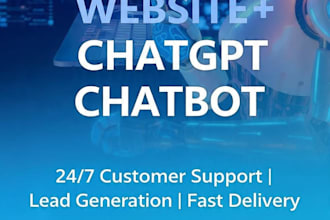 create ai powered website with chatgpt chatbot
