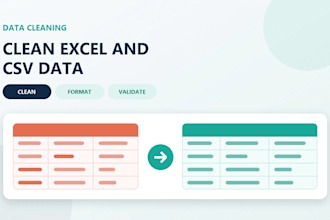 clean merge and validate excel or CSV data