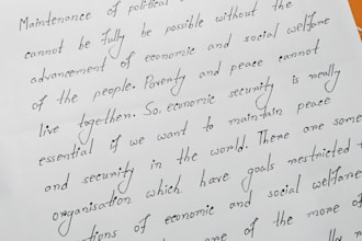 write anything with my elegant handwriting
