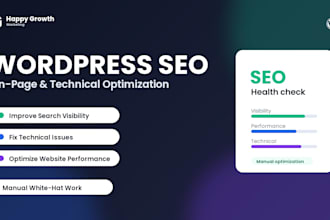 do onpage SEO and technical for your wordpress site
