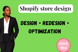 design and build a professional shopify dropshipping store