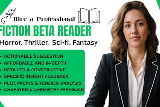 beta read your horror, psychological thriller, sci fi, or suspense novels
