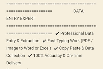 do professional data entry and fast typing work