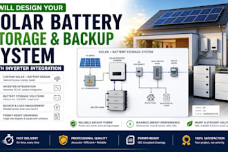 design your solar battery storage and backup system with inverter integration