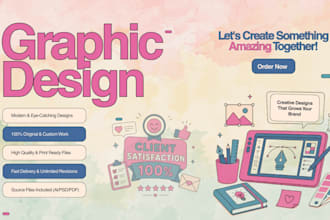 design modern branding graphics for startups and business
